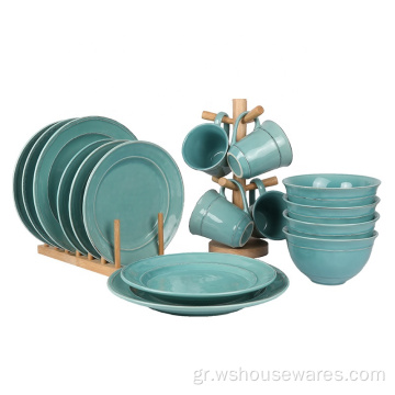 Σερβίτσιο 16pcs Χρώμα Stoneware